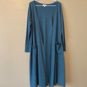 Blue LuLaRoe Sarah Duster, L, NWT